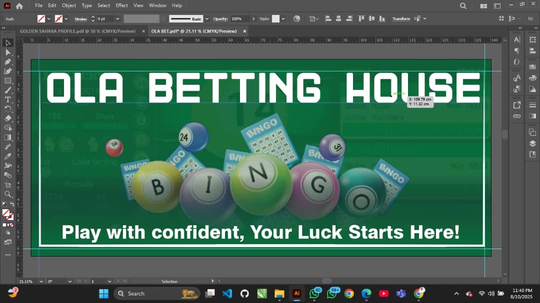 OLA Betting House signage above an installed betting outlet